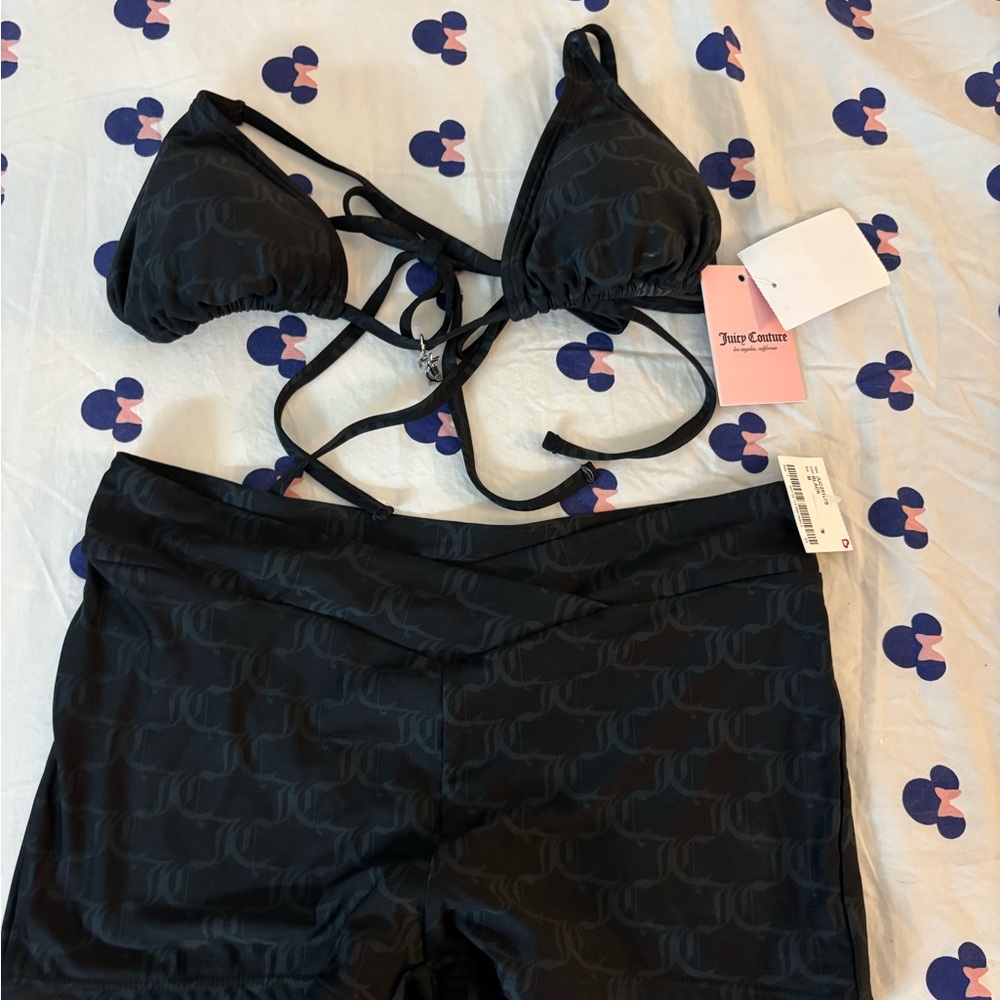 Juicy Couture Black swim set NWT - Picture 3 of 6
